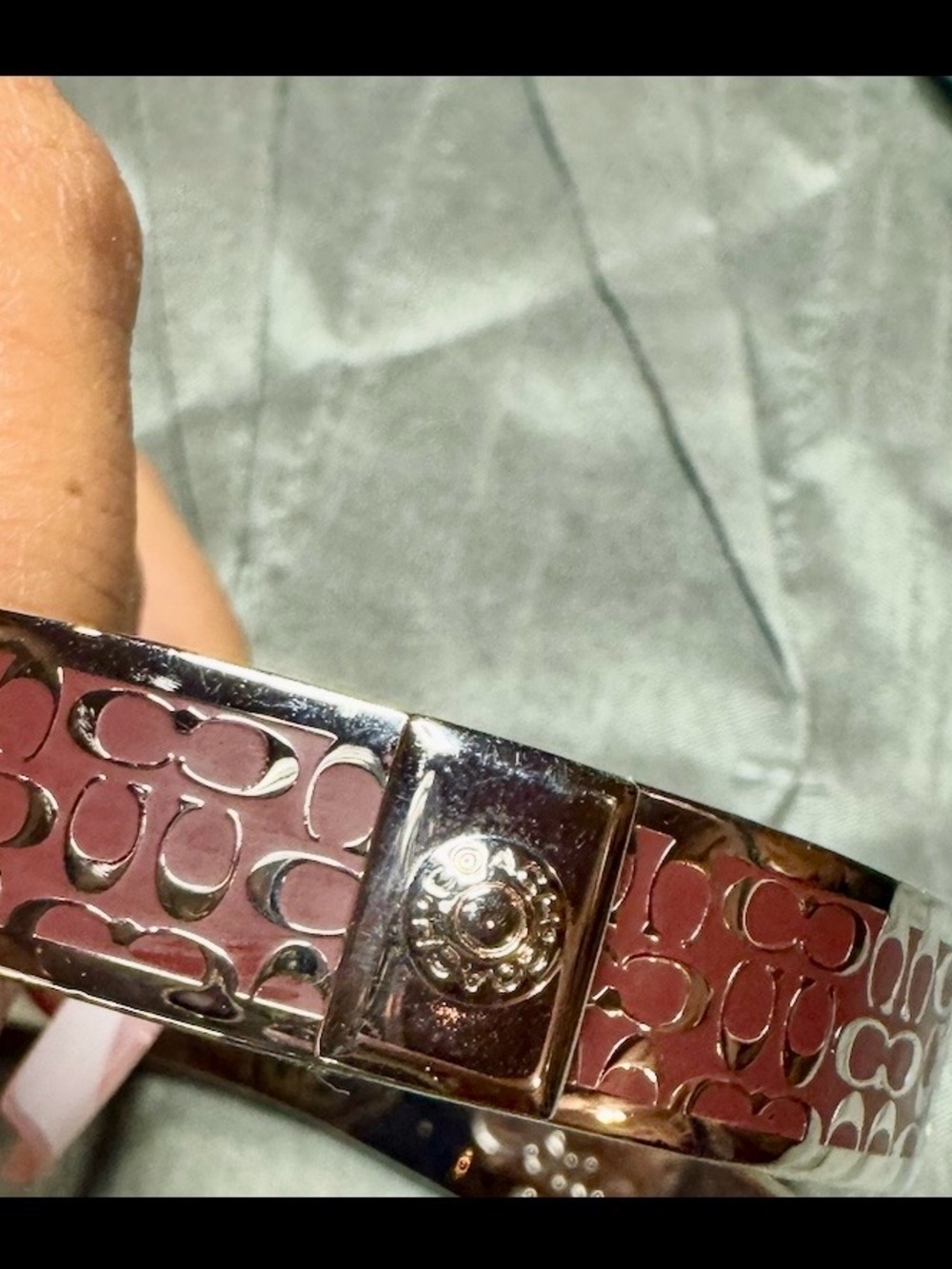 Authentic Coach Signature Bangle